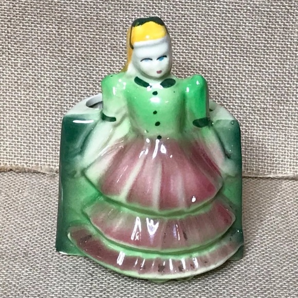 Vintage Other - Vintage Southern Belle Planter Watermelon Dress Kitsch Novelty Whimsical